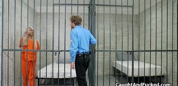  Prison guard pounds blonde convict